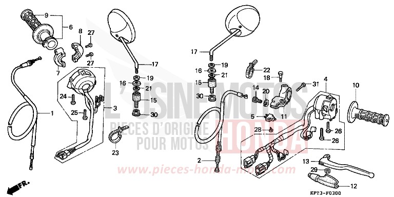 HEBELGRIFF/SCHALTER/ KABEL von City Fly CORSA GREEN (G163E) von 1998